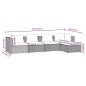vidaXL 5-tlg. Garten-Lounge-Set mit Kissen Poly Rattan Schwarz vidaXL 5-tlg. Garten-Lounge-Set mit Kissen Poly Rattan Schwarz