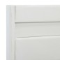 Bettgestell mit LED Weiß Kunstleder 90x200 cm Bettgestell mit LED Weiß Kunstleder 90x200 cm