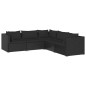 vidaXL 5-tlg. Garten-Lounge-Set mit Kissen Poly Rattan Schwarz vidaXL 5-tlg. Garten-Lounge-Set mit Kissen Poly Rattan Schwarz