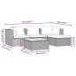 vidaXL 5-tlg. Garten-Lounge-Set mit Kissen Poly Rattan Braun vidaXL 5-tlg. Garten-Lounge-Set mit Kissen Poly Rattan Braun