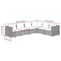 vidaXL 6-tlg. Garten-Lounge-Set mit Kissen Poly Rattan Schwarz vidaXL 6-tlg. Garten-Lounge-Set mit Kissen Poly Rattan Schwarz