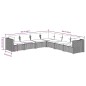 vidaXL 7-tlg. Garten-Lounge-Set mit Kissen Poly Rattan Braun vidaXL 7-tlg. Garten-Lounge-Set mit Kissen Poly Rattan Braun