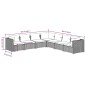 vidaXL 7-tlg. Garten-Lounge-Set mit Kissen Poly Rattan Schwarz vidaXL 7-tlg. Garten-Lounge-Set mit Kissen Poly Rattan Schwarz