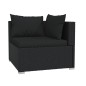 vidaXL 6-tlg. Garten-Lounge-Set mit Kissen Poly Rattan Schwarz vidaXL 6-tlg. Garten-Lounge-Set mit Kissen Poly Rattan Schwarz