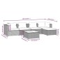 vidaXL 6-tlg. Garten-Lounge-Set mit Kissen Poly Rattan Schwarz vidaXL 6-tlg. Garten-Lounge-Set mit Kissen Poly Rattan Schwarz