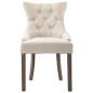 vidaXL Esszimmerstühle 2 Stk. Beige Stoff vidaXL Esszimmerstühle 2 Stk. Beige Stoff