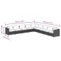 vidaXL 9-tlg. Garten-Lounge-Set mit Kissen Poly Rattan Schwarz vidaXL 9-tlg. Garten-Lounge-Set mit Kissen Poly Rattan Schwarz