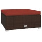 vidaXL 7-tlg. Garten-Lounge-Set mit Kissen Poly Rattan Braun vidaXL 7-tlg. Garten-Lounge-Set mit Kissen Poly Rattan Braun