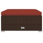 vidaXL 7-tlg. Garten-Lounge-Set mit Kissen Poly Rattan Braun vidaXL 7-tlg. Garten-Lounge-Set mit Kissen Poly Rattan Braun