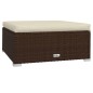 vidaXL 7-tlg. Garten-Lounge-Set mit Kissen Poly Rattan Braun vidaXL 7-tlg. Garten-Lounge-Set mit Kissen Poly Rattan Braun