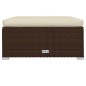 vidaXL 7-tlg. Garten-Lounge-Set mit Kissen Poly Rattan Braun vidaXL 7-tlg. Garten-Lounge-Set mit Kissen Poly Rattan Braun