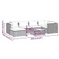vidaXL 7-tlg. Garten-Lounge-Set mit Kissen Poly Rattan Braun vidaXL 7-tlg. Garten-Lounge-Set mit Kissen Poly Rattan Braun