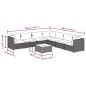 vidaXL 8-tlg. Garten-Lounge-Set mit Kissen Poly Rattan Schwarz vidaXL 8-tlg. Garten-Lounge-Set mit Kissen Poly Rattan Schwarz