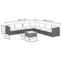 vidaXL 8-tlg. Garten-Lounge-Set mit Kissen Poly Rattan Grau vidaXL 8-tlg. Garten-Lounge-Set mit Kissen Poly Rattan Grau