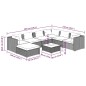 vidaXL 8-tlg. Garten-Lounge-Set mit Kissen Poly Rattan Schwarz vidaXL 8-tlg. Garten-Lounge-Set mit Kissen Poly Rattan Schwarz