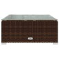 vidaXL 9-tlg. Garten-Lounge-Set mit Kissen Poly Rattan Braun vidaXL 9-tlg. Garten-Lounge-Set mit Kissen Poly Rattan Braun