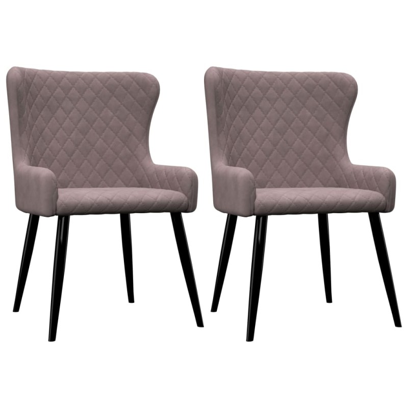 Esszimmerstühle 2 Stk. Rosa Samt Esszimmerstühle 2 Stk. Rosa Samt