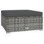 vidaXL 6-tlg. Garten-Lounge-Set mit Kissen Poly Rattan Grau vidaXL 6-tlg. Garten-Lounge-Set mit Kissen Poly Rattan Grau