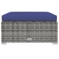vidaXL 8-tlg. Garten-Lounge-Set mit Kissen Poly Rattan Grau vidaXL 8-tlg. Garten-Lounge-Set mit Kissen Poly Rattan Grau