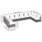 vidaXL 10-tlg. Garten-Lounge-Set mit Kissen Poly Rattan Braun vidaXL 10-tlg. Garten-Lounge-Set mit Kissen Poly Rattan Braun