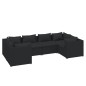 vidaXL 6-tlg. Garten-Lounge-Set mit Kissen Poly Rattan Schwarz vidaXL 6-tlg. Garten-Lounge-Set mit Kissen Poly Rattan Schwarz