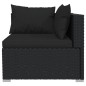 vidaXL 6-tlg. Garten-Lounge-Set mit Kissen Poly Rattan Schwarz vidaXL 6-tlg. Garten-Lounge-Set mit Kissen Poly Rattan Schwarz