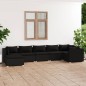 vidaXL 7-tlg. Garten-Lounge-Set mit Kissen Poly Rattan Schwarz vidaXL 7-tlg. Garten-Lounge-Set mit Kissen Poly Rattan Schwarz
