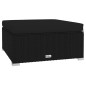 vidaXL 7-tlg. Garten-Lounge-Set mit Kissen Poly Rattan Schwarz vidaXL 7-tlg. Garten-Lounge-Set mit Kissen Poly Rattan Schwarz