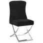 vidaXL Esszimmerstuhl Schwarz 53x52x98 cm Samt & Edelstahl vidaXL Esszimmerstuhl Schwarz 53x52x98 cm Samt & Edelstahl