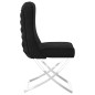 vidaXL Esszimmerstuhl Schwarz 53x52x98 cm Samt & Edelstahl vidaXL Esszimmerstuhl Schwarz 53x52x98 cm Samt & Edelstahl