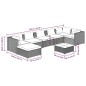 vidaXL 8-tlg. Garten-Lounge-Set mit Kissen Poly Rattan Braun vidaXL 8-tlg. Garten-Lounge-Set mit Kissen Poly Rattan Braun