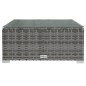 vidaXL 11-tlg. Garten-Lounge-Set mit Kissen Poly Rattan Grau vidaXL 11-tlg. Garten-Lounge-Set mit Kissen Poly Rattan Grau