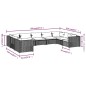 vidaXL 9-tlg. Garten-Lounge-Set mit Kissen Poly Rattan Braun vidaXL 9-tlg. Garten-Lounge-Set mit Kissen Poly Rattan Braun