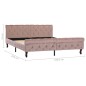 vidaXL Bettgestell Rosa Samt 160x200 cm vidaXL Bettgestell Rosa Samt 160x200 cm