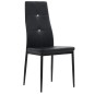 Esszimmerstühle 2 Stk. Schwarz Kunstleder Esszimmerstühle 2 Stk. Schwarz Kunstleder