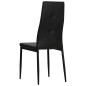 Esszimmerstühle 2 Stk. Schwarz Kunstleder Esszimmerstühle 2 Stk. Schwarz Kunstleder