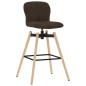 Barstühle 2 Stk. Drehbar Braun Stoff Barstühle 2 Stk. Drehbar Braun Stoff
