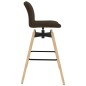 Barstühle 2 Stk. Drehbar Braun Stoff Barstühle 2 Stk. Drehbar Braun Stoff