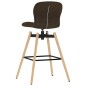 Barstühle 2 Stk. Drehbar Braun Stoff Barstühle 2 Stk. Drehbar Braun Stoff