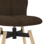 Barstühle 2 Stk. Drehbar Braun Stoff Barstühle 2 Stk. Drehbar Braun Stoff