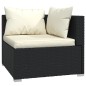 vidaXL 7-tlg. Garten-Lounge-Set mit Auflagen Poly Rattan Schwarz vidaXL 7-tlg. Garten-Lounge-Set mit Auflagen Poly Rattan Schwarz