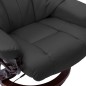 Massagesessel Verstellbar Grau Kunstleder und Bugholz Massagesessel Verstellbar Grau Kunstleder und Bugholz