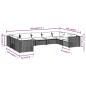 vidaXL 9-tlg. Garten-Lounge-Set mit Kissen Poly Rattan Schwarz vidaXL 9-tlg. Garten-Lounge-Set mit Kissen Poly Rattan Schwarz