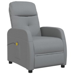 vidaXL Massagesessel Hellgrau Stoff