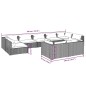 vidaXL 9-tlg. Garten-Lounge-Set mit Kissen Braun Poly Rattan vidaXL 9-tlg. Garten-Lounge-Set mit Kissen Braun Poly Rattan