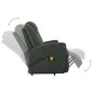 vidaXL Massagesessel mit Aufstehhilfe Anthrazit Kunstleder vidaXL Massagesessel mit Aufstehhilfe Anthrazit Kunstleder