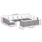 vidaXL 13-tlg. Garten-Lounge-Set mit Kissen Grau Poly Rattan vidaXL 13-tlg. Garten-Lounge-Set mit Kissen Grau Poly Rattan