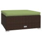 vidaXL 13-tlg. Garten-Lounge-Set mit Kissen Braun Poly Rattan vidaXL 13-tlg. Garten-Lounge-Set mit Kissen Braun Poly Rattan