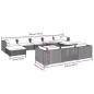 vidaXL 11-tlg. Garten-Lounge-Set mit Kissen Braun Poly Rattan vidaXL 11-tlg. Garten-Lounge-Set mit Kissen Braun Poly Rattan