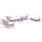 vidaXL 8-tlg. Garten-Lounge-Set mit Kissen Poly Rattan Schwarz vidaXL 8-tlg. Garten-Lounge-Set mit Kissen Poly Rattan Schwarz